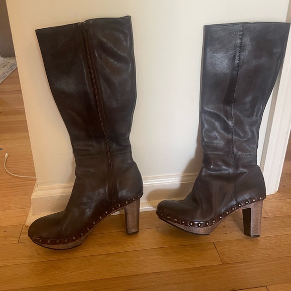 Henry Cuir Ebano Clog boot - Picture 2 of 10